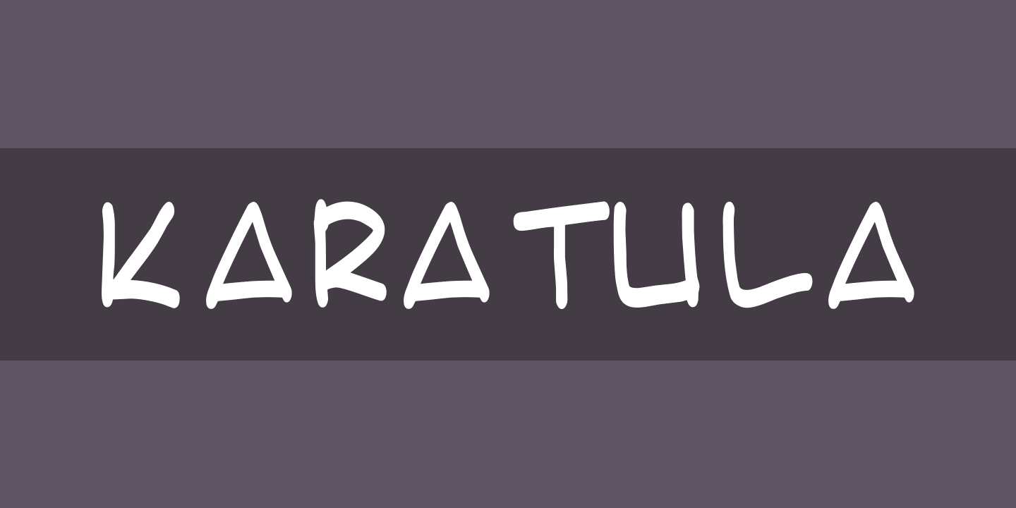 Karatula Font preview
